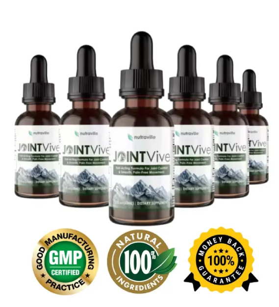 JointVive herbal joint support supplement bottle with natural ingredients for daily joint health support